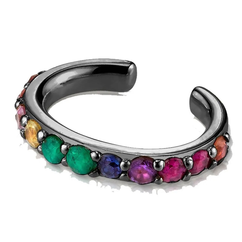The Last Line Rainbow ear cuff